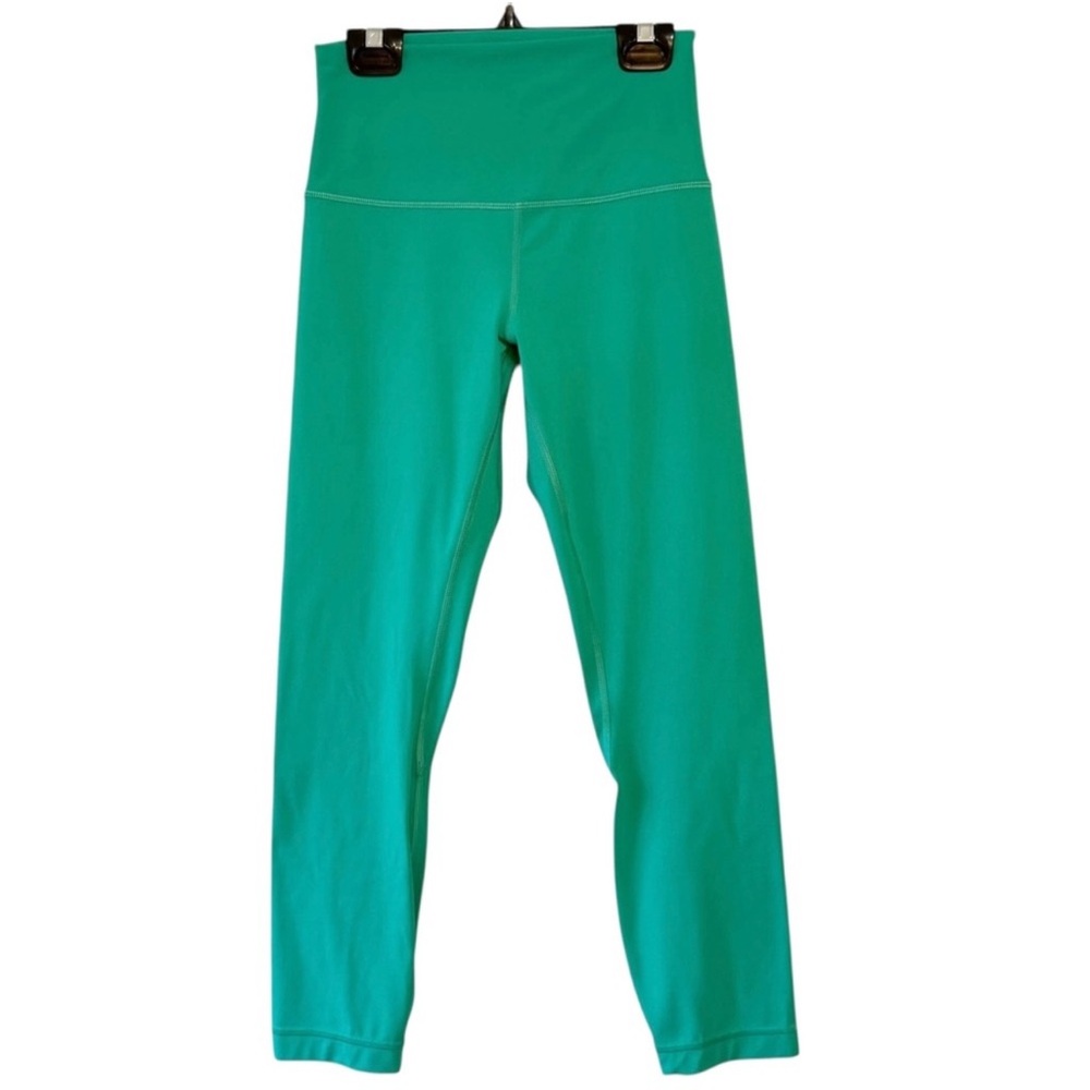 Lululemon Align High Rise Crop 23" Leggings Maldives Green Size 6
